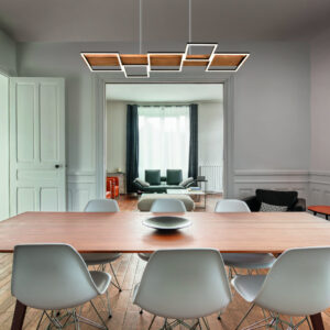 Κρεμαστό Φωτιστικό Trio Lighting HARPER   LED, 42W · 1x 5700lm, 3000K Μαύρο Ματ Μεταλλικό   – 322910532