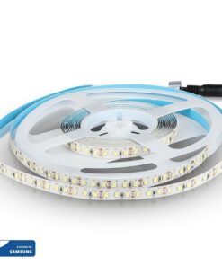 LED Ταινία 12W V-TAC PRO Samsung Chip Dimmable 12V 1200lm/m Φυσικό Λευκό 4000K 5 Μέτρα – 21324
