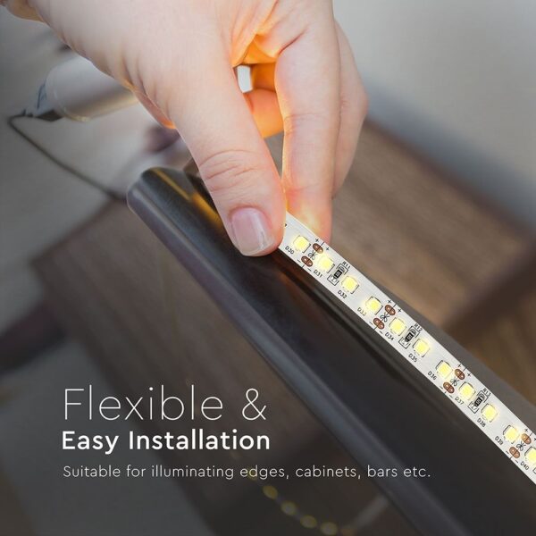 LED Ταινία 12W V-TAC PRO Samsung Chip Dimmable 12V 1200lm/m Φυσικό Λευκό 4000K 5 Μέτρα – 21324