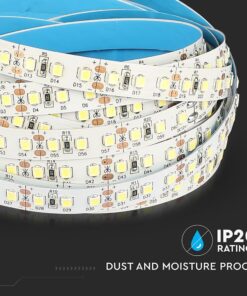 LED Ταινία 12W V-TAC PRO Samsung Chip Dimmable 12V 1200lm/m Φυσικό Λευκό 4000K 5 Μέτρα – 21324