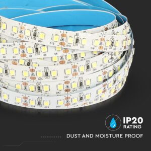 LED Ταινία 12W V-TAC PRO Samsung Chip Dimmable 12V 1200lm/m Φυσικό Λευκό 4000K 5 Μέτρα – 21324
