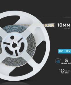 LED Ταινία 12W V-TAC PRO Samsung Chip Dimmable 12V 1200lm/m Φυσικό Λευκό 4000K 5 Μέτρα – 21324