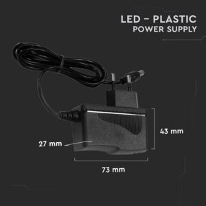 Τροφοδοτικό για LED 18W 12V IP44 Πλαστικό V-TAC – 3237