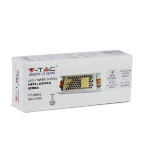 Τροφοδοτικό για LED 60W 12V IP20 Μεταλλικό V-TAC – 3246