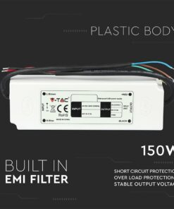 Τροφοδοτικό για LED 150W 12V V-TAC Αδιάβροχο IP67 Πλαστικό – 3248