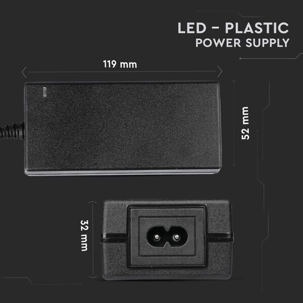 Τροφοδοτικό για LED 42W 12V IP44 Πλαστικό V-TAC – 3249