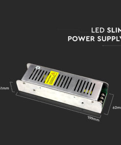 Τροφοδοτικό Μεταλλικό Slim IP20 DC:12V 100W 8.5A Dimmable V-TAC – 3256