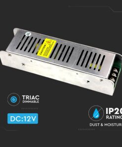 Τροφοδοτικό Μεταλλικό Slim IP20 DC:12V 100W 8.5A Dimmable V-TAC – 3256