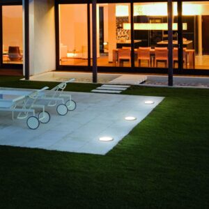 IDEAL LUX Χωνευτό Φωτιστικό Κήπου TAURUS LED 16W 3000K IP67 Ασημί Χρώματος – 325699