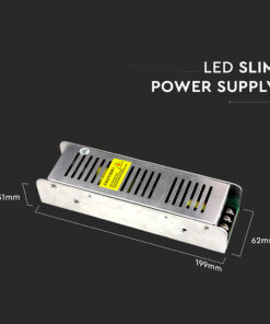 Τροφοδοτικό Μεταλλικό Slim IP20 DC:12V 150W 12.5A Dimmable V-TAC – 3257