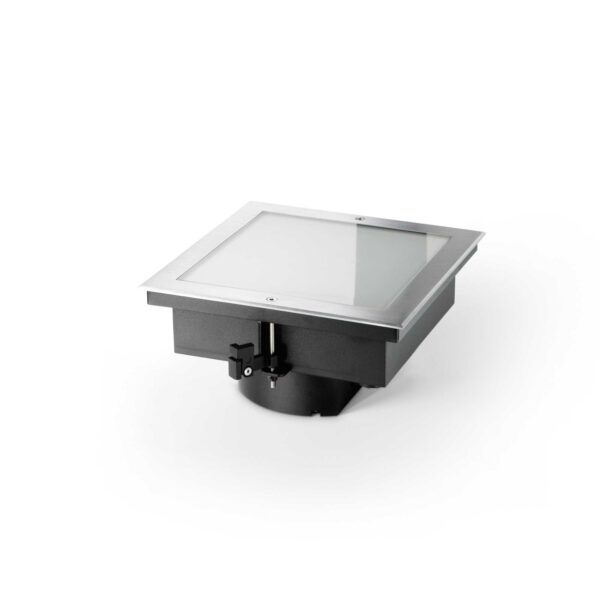 IDEAL LUX Χωνευτό Φωτιστικό Κήπου TAURUS LED 16W 3000K IP67 Ασημί Χρώματος – 325705