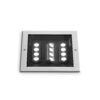 IDEAL LUX Χωνευτό Φωτιστικό Κήπου TAURUS LED 20W 3000K IP67 Ασημί Χρώματος – 325712