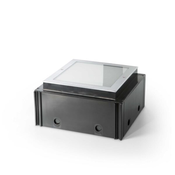 IDEAL LUX Χωνευτό Φωτιστικό Δαπέδου Κήπου TAURUS LED 20W 3000K IP67 Ασημί Χρώματος  – 325736