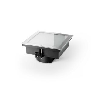 IDEAL LUX Χωνευτό Φωτιστικό Δαπέδου Κήπου TAURUS LED 20W 3000K IP67 Ασημί Χρώματος  – 325736
