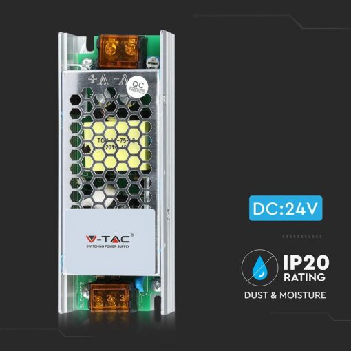 Τροφοδοτικό Μεταλλικό Slim  60W 24V V-TAC – 3261