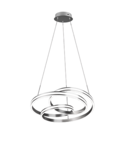 Κρεμαστό Φωτιστικό Trio Lighting LED 60W Νίκελ Ματ Μεταλλικό Step Dimmable 7200lm 2300+3000+4000K – 326210107