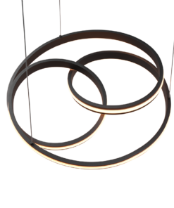 Κρεμαστό Φωτιστικό Trio Lighting LED 60W Μαύρο Ματ Μεταλλικό Step Dimmable 7200lm 2300+3000+4000K – 326210132