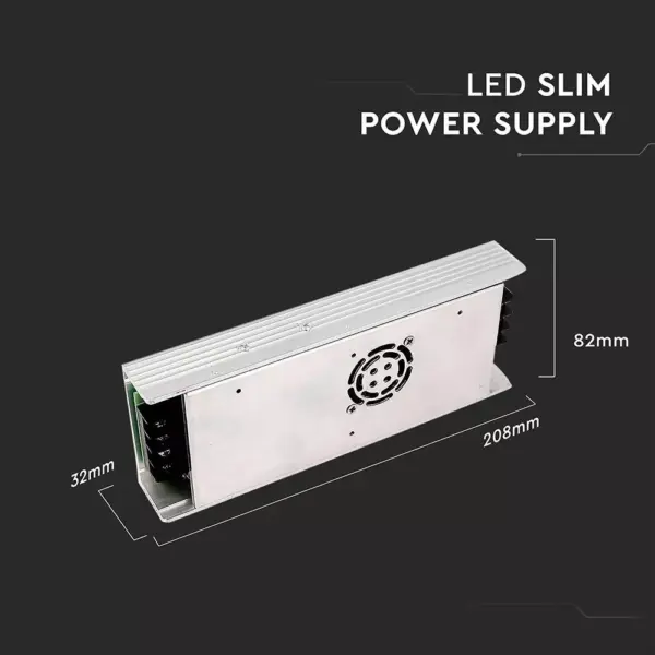 Τροφοδοτικό Μεταλλικό Slim IP20 DC:24V 350W V-TAC – 3263