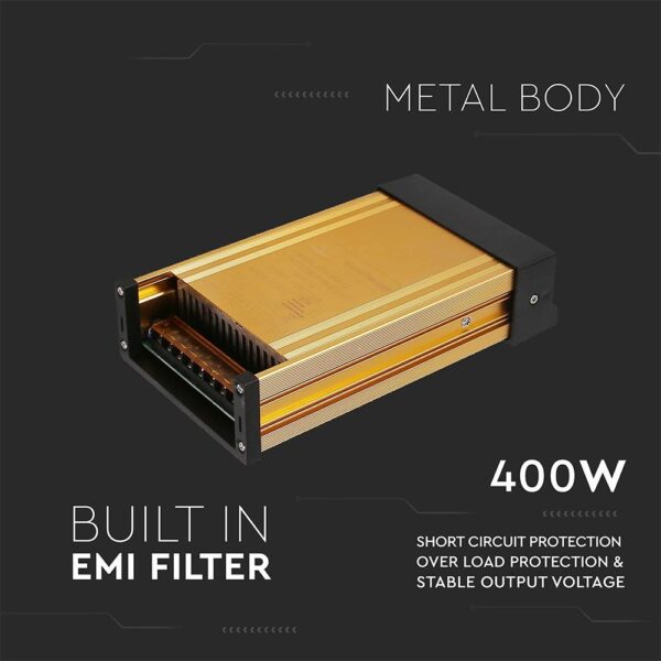 Τροφοδοτικό για LED 400W 24V IP45 Μεταλλικό V-TAC – 3265