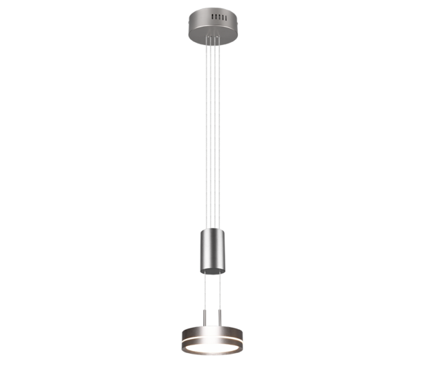 Κρεμαστό Φωτιστικό Trio Lighting  LED 9W Νίκελ Ματ Αλουμίνιο Step Dimmable 1050lm  3000K – 326510107