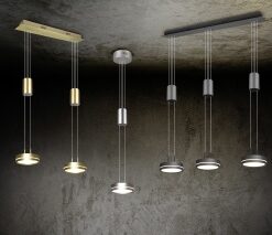 Κρεμαστό Φωτιστικό Trio Lighting LED 9W Νίκελ Ματ Αλουμίνιο Step Dimmable 1050lm 3000K – 326510107