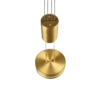 Κρεμαστό Φωτιστικό Trio Lighting  LED 9W Ορείχαλκος Αλουμίνιο Step Dimmable 1050lm  3000K – 326510108