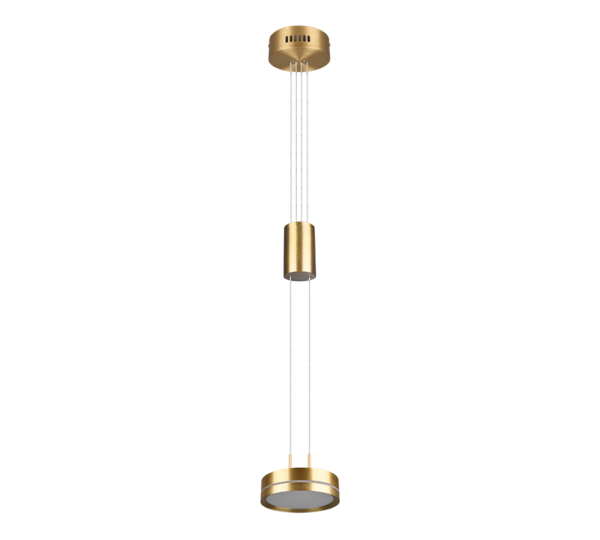 Κρεμαστό Φωτιστικό Trio Lighting  LED 9W Ορείχαλκος Αλουμίνιο Step Dimmable 1050lm  3000K – 326510108