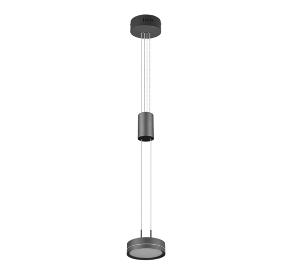 Κρεμαστό Φωτιστικό Trio Lighting  LED 9W Ανθρακί Αλουμίνιο Step Dimmable 1050lm  3000K – 326510142