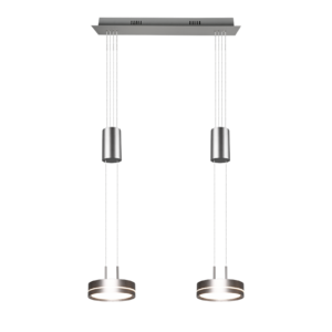 Κρεμαστό Φωτιστικό Trio Lighting  LED 9W Νίκελ Ματ Αλουμίνιο Step Dimmable 1050lm  3000K – 326510207
