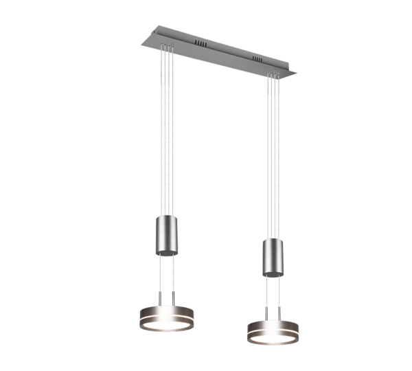 Κρεμαστό Φωτιστικό Trio Lighting  LED 9W Νίκελ Ματ Αλουμίνιο Step Dimmable 1050lm  3000K – 326510207
