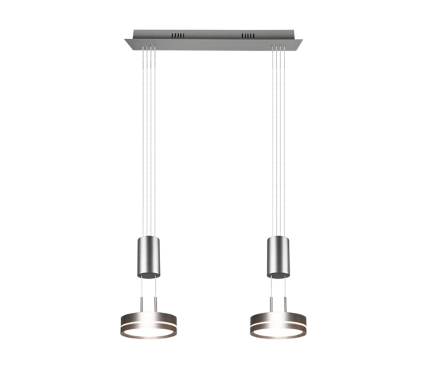 Κρεμαστό Φωτιστικό Trio Lighting  LED 9W Νίκελ Ματ Αλουμίνιο Step Dimmable 1050lm  3000K – 326510207