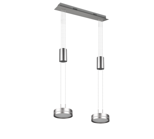 Κρεμαστό Φωτιστικό Trio Lighting  LED 9W Νίκελ Ματ Αλουμίνιο Step Dimmable 1050lm  3000K – 326510207