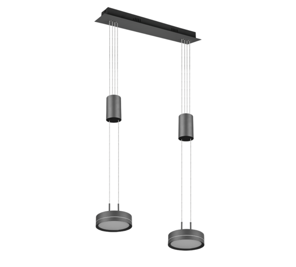 Κρεμαστό Φωτιστικό Trio Lighting  LED 9W Ανθρακί Αλουμίνιο Step Dimmable 1050lm  3000K – 326510242