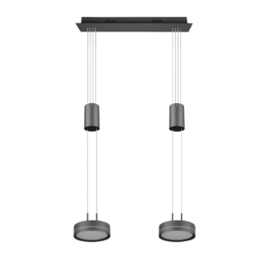 Κρεμαστό Φωτιστικό Trio Lighting  LED 9W Ανθρακί Αλουμίνιο Step Dimmable 1050lm  3000K – 326510242