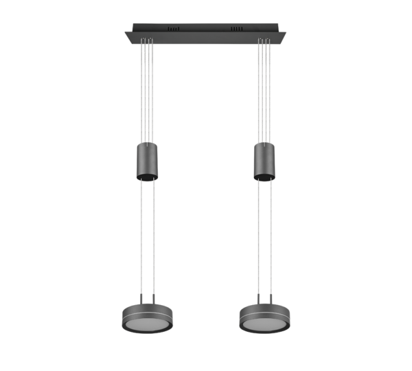 Κρεμαστό Φωτιστικό Trio Lighting  LED 9W Ανθρακί Αλουμίνιο Step Dimmable 1050lm  3000K – 326510242