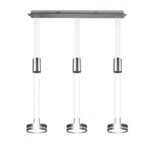 Κρεμαστό Φωτιστικό Trio Lighting  LED 9W Νίκελ Ματ Αλουμίνιο Step Dimmable 1050lm  3000K – 326510307
