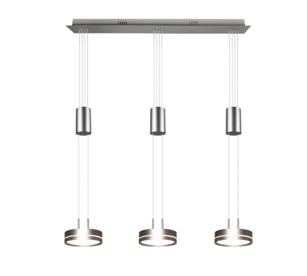 Κρεμαστό Φωτιστικό Trio Lighting  LED 9W Νίκελ Ματ Αλουμίνιο Step Dimmable 1050lm  3000K – 326510307