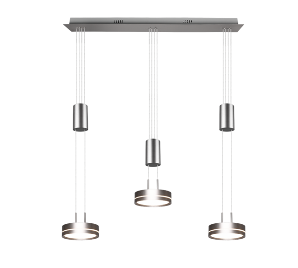 Κρεμαστό Φωτιστικό Trio Lighting  LED 9W Νίκελ Ματ Αλουμίνιο Step Dimmable 1050lm  3000K – 326510307