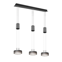Κρεμαστό Φωτιστικό Trio Lighting LED 9W Ανθρακί Αλουμίνιο Step Dimmable 1050lm 3000K – 326510342