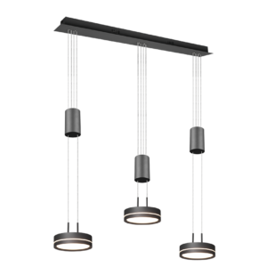 Κρεμαστό Φωτιστικό Trio Lighting  LED 9W Ανθρακί Αλουμίνιο Step Dimmable 1050lm  3000K – 326510342