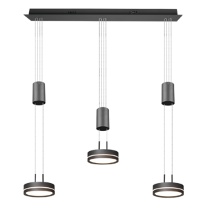 Κρεμαστό Φωτιστικό Trio Lighting  LED 9W Ανθρακί Αλουμίνιο Step Dimmable 1050lm  3000K – 326510342