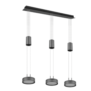 Κρεμαστό Φωτιστικό Trio Lighting  LED 9W Ανθρακί Αλουμίνιο Step Dimmable 1050lm  3000K – 326510342