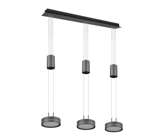 Κρεμαστό Φωτιστικό Trio Lighting  LED 9W Ανθρακί Αλουμίνιο Step Dimmable 1050lm  3000K – 326510342