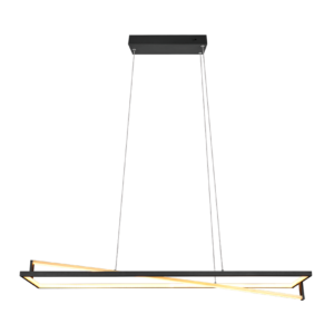 Κρεμαστό Φωτιστικό Trio Lighting  LED 35W Μαύρο Ματ Μεταλλικό Step Dimmable 4100lm  2300+3000+4000K – 326810132