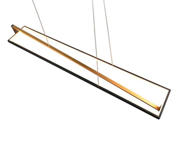Κρεμαστό Φωτιστικό Trio Lighting  LED 35W Μαύρο Ματ Μεταλλικό Step Dimmable 4100lm  2300+3000+4000K – 326810132