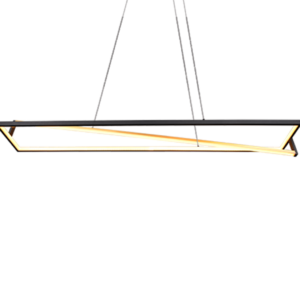 Κρεμαστό Φωτιστικό Trio Lighting  LED 35W Μαύρο Ματ Μεταλλικό Step Dimmable 4100lm  2300+3000+4000K – 326810132