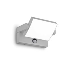 IDEAL LUX Επιτοίχιος Προβολέας SWIPE LED 21W 3000K IP54 με Αισθητήρα Κίνησης Γκρι Χρώματος – 326870