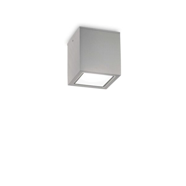 IDEAL LUX Φωτιστικό Οροφής TECHO 1xGU10 IP54 Γκρι Χρώματος - 326894