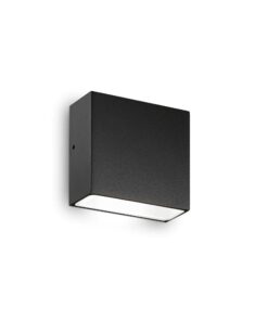 IDEAL LUX Επιτοίχιο Φωτιστικό 1XG9 IP44 Μαύρου Χρώματος – 326955