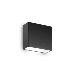 IDEAL LUX Επιτοίχιο Φωτιστικό 1XG9 IP44 Μαύρου Χρώματος – 326955